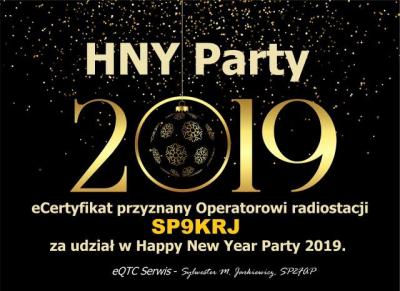 dyplom HNY Party 2019